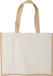 GiftRetail MO8967 - CAMPO DE FIORI Saco compras de tela e juta preto