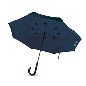 GiftRetail MO9002 - DUNDEE Chapéu-de-chuva reversível Blue