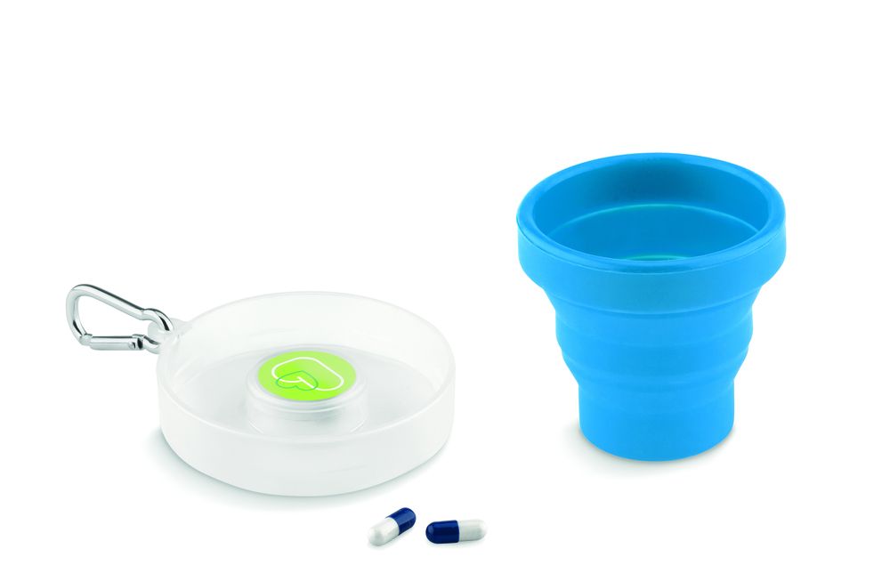 GiftRetail MO9196 - CUP PILL Copo de silicone dobrável