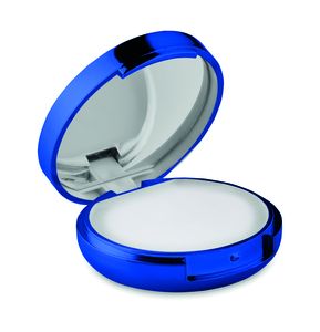 GiftRetail MO9374 - DUO MIRROR Bálsamo labial com espelho Blue