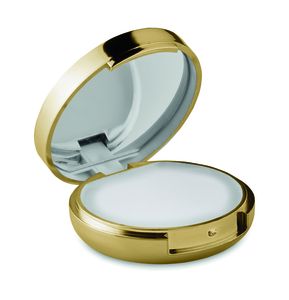 GiftRetail MO9374 - DUO MIRROR Bálsamo labial com espelho Ouro