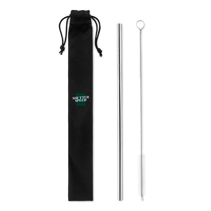 GiftRetail MO9602 - COLD STRAW Set palhinha e escova