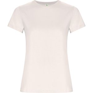 Roly CA6696 - GOLDEN WOMAN T-shirt cintada tubular em algodão orgânico Vintage White