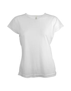 Mustaghata GAZELLE - Camiseta ativa para mulheres 125 g col en u Branco