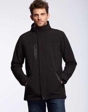 Mustaghata MONTERO - Jaqueta Softshell Unisex com capuz removível