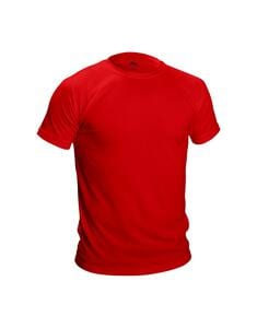 Mustaghata RUNAIR - Camiseta ativa para homens mangas curtas Vermelho