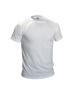 Mustaghata RUNAIR - Camiseta ativa para homens mangas curtas Branco