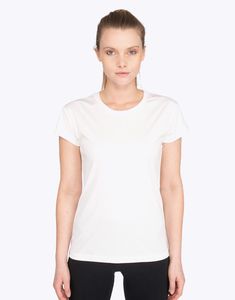 Mustaghata SALVA - Mulheres Standex de poliéster de camiseta ativa 170 g/m² Branco
