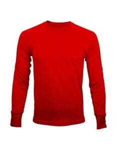 Mustaghata TRAIL - Camiseta ativa para homens mangas compridas 140 g Vermelho