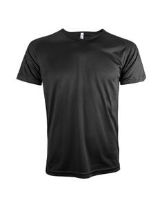 Mustaghata WINNER - Camiseta ativa para homens mangas curtas e raglantes 125g Preto