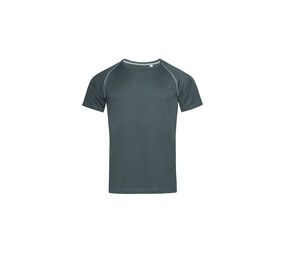 Stedman ST8030 - T-shirt da equipe de esportes Raglan Granite Grey