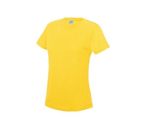 Just Cool JC005 - Camiseta feminina respirável Neoteric ™ Sun Yellow