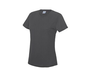 Just Cool JC005 - Camiseta feminina respirável Neoteric ™ Carvão vegetal