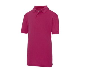 Just Cool JC040J - Camisa polo infantil respirável Hot Pink
