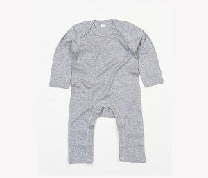 Babybugz BZ013 - Bodysuit de macacão bebê Heather Grey Melange