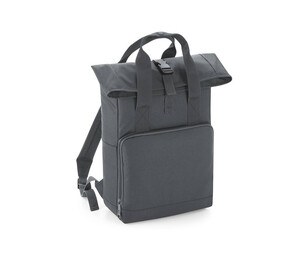Bag Base BG118 - TWIN HANDLE ROLL-TOP BACKPACK Graphite Grey