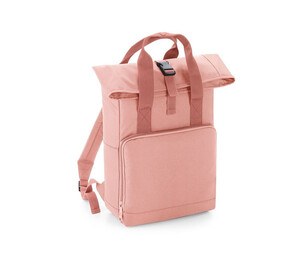 Bag Base BG118 - TWIN HANDLE ROLL-TOP BACKPACK Blush Pink