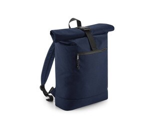 Bag Base BG286 - Backpack with roll-up closure made of recycled material Azul marinho