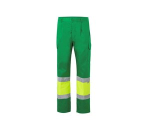 VELILLA VL157 - Calça profissional alta visibilidade Fluo Yellow / Green