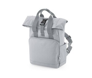 Bag Base BG118S - Mini Mini Mãe Twin Roll-top Backpack Cinzento claro
