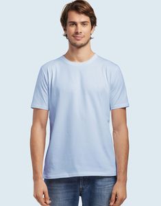 Les Filosophes DESCARTES - T-shirt de algodão orgânico masculino feito na França Azul céu