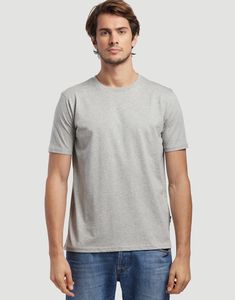 Les Filosophes DESCARTES - T-shirt de algodão orgânico masculino feito na França gris chiné clair