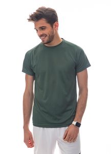 Mustaghata RUNAIR - Camiseta ativa para homens mangas curtas Kaki Green