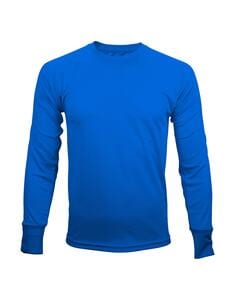 Mustaghata TRAIL - Camiseta ativa para homens mangas compridas 140 g bleu azur