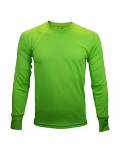 Mustaghata TRAIL - Camiseta ativa para homens mangas compridas 140 g Citron vert