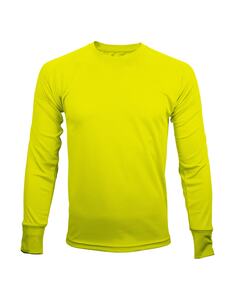 Mustaghata TRAIL - Camiseta ativa para homens mangas compridas 140 g Amarelo Fluo