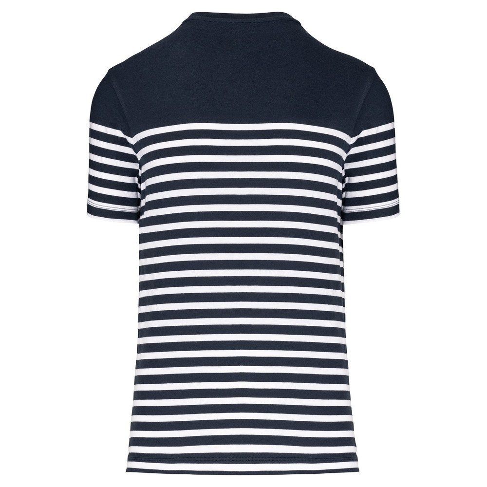 Kariban K3033 - T-shirt estilo marinheiro Bio com decote redondo para homem