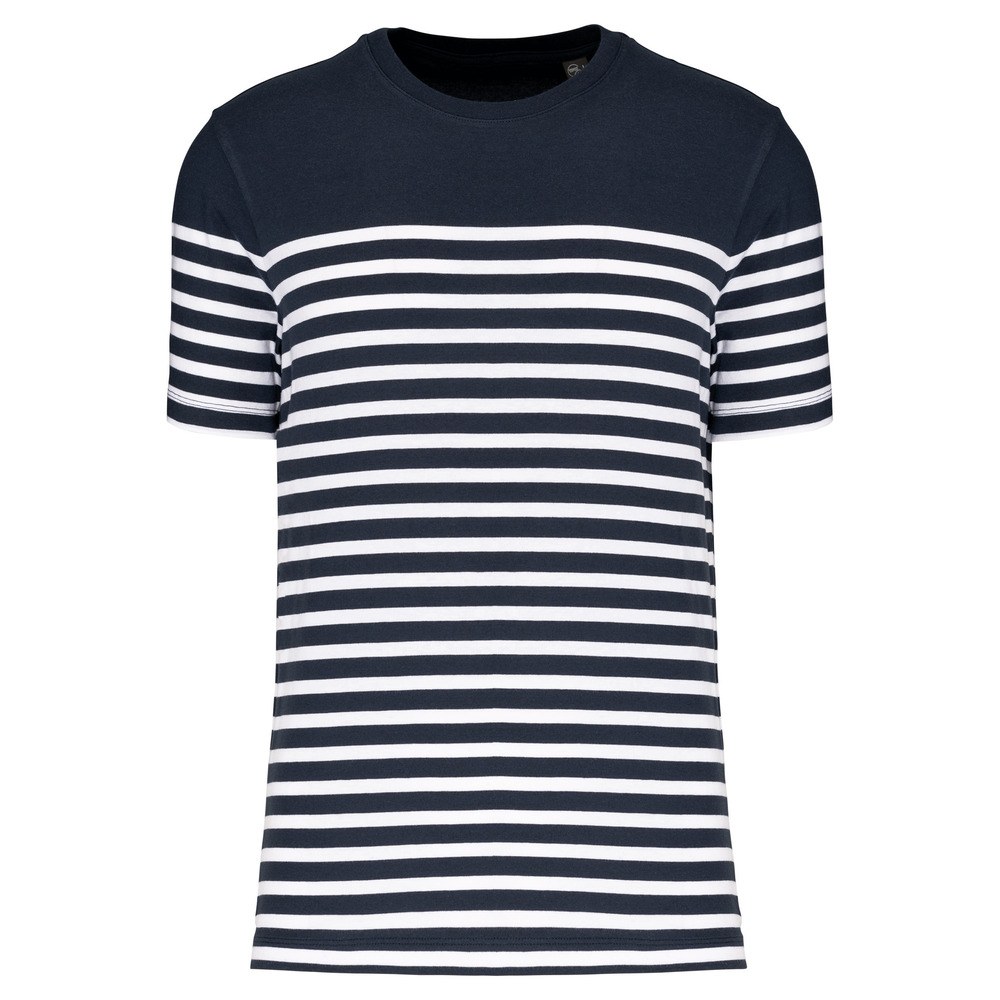 Kariban K3033 - T-shirt estilo marinheiro Bio com decote redondo para homem