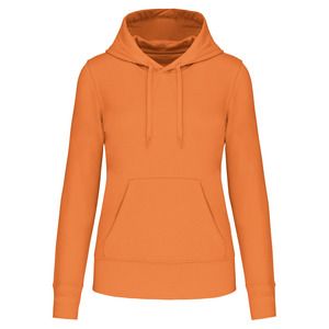 Kariban K4028 - Sweatshirt eco-responsável com capuz de senhora Light Orange
