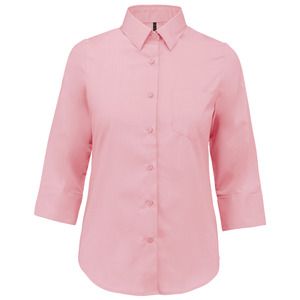 Kariban K558 - Camisa de senhora manga 3/4 Cor-de-rosa pálida