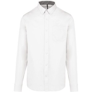 Kariban K586 - Camisa Nevada de homem de manga comprida White