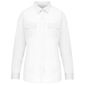 Kariban K591 - Camisa Safari de senhora manga comprida White