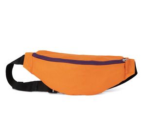 Kimood KI0374 - Bolsa de cintura clássica reciclada Orange Zest / Plum Purple