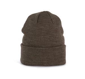 K-up KP031 - Gorro de tiro de malha Dark Khaki Heather