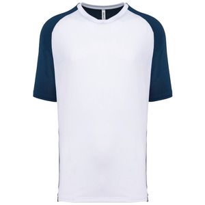 PROACT PA4030 - T-shirt de padel bicolor com mangas raglan de homem Sporty Navy / White
