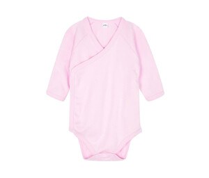 Babybugz BZ060 - Manga comprida de manga comprida Bodysuit Pó-de-rosa