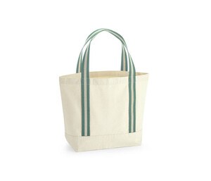 Westford mill WM690 - Bolsa de barco orgânico Eardaware® Natural / Sage Green