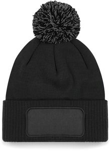 Beechfield B443 - GORRO PATCH SNOWSTAR® Black / Graphite Grey