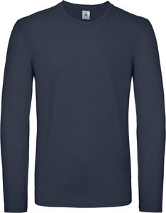 B&C CGTU05T - T-shirt de homem de manga comprida #E150 Azul marinho
