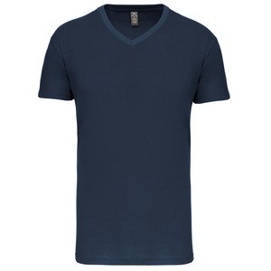 Kariban K3028IC - T-shirt BIO15IC de homem decote V Azul marinho