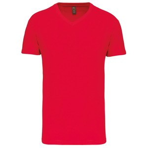 Kariban K3028IC - T-shirt BIO15IC de homem decote V Red