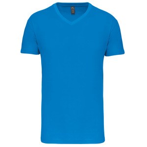 Kariban K3028IC - T-shirt BIO15IC de homem decote V Tropical Blue