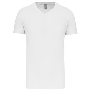 Kariban K3028IC - T-shirt BIO15IC de homem decote V White