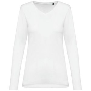 Kariban Premium PK307 - T-shirt Supima® decote V de manga comprida de senhora