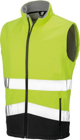 Result R451X - COLETE SOFTSHELL DE ALTA VISIBILIDADE