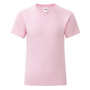 Fruit of the Loom SC61025 - T-shirt iconic 150 T de menina Light Pink